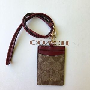 Coach (Outlet) I.D and Card Holder W Strap